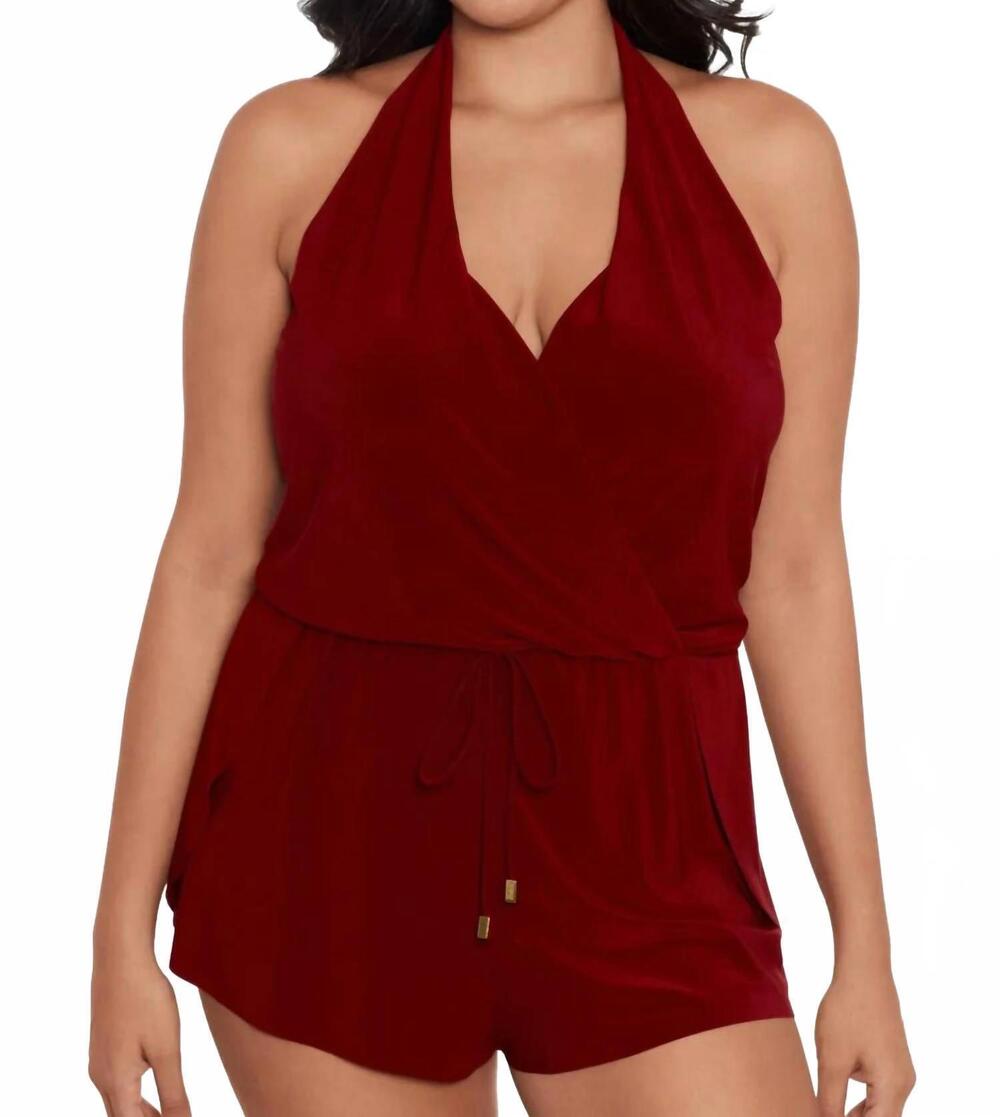 NEW MAGICSUIT bianca romper swimsuit - plus in merlot